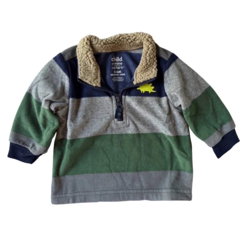 Child of Mine by Carter’s Quarter Zip Fleece Set